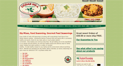 Desktop Screenshot of cedarhillseasonings.com