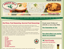 Tablet Screenshot of cedarhillseasonings.com